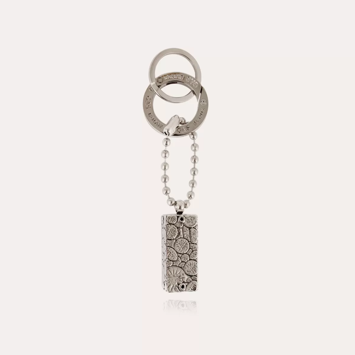 Gas Bijoux Porte-clés Cage Bozart argenté Clearance